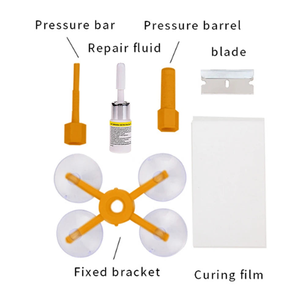 Windshield Repair Kit Quick Fix Cars Cracked Glass Windscreen Tool Resin Sealer DIY Autos Window Screen Polishing Hot