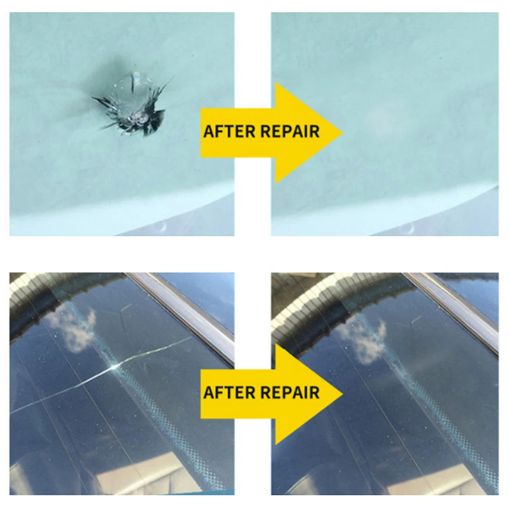 Windshield Repair Kit Quick Fix Cars Cracked Glass Windscreen Tool Resin Sealer DIY Autos Window Screen Polishing Hot