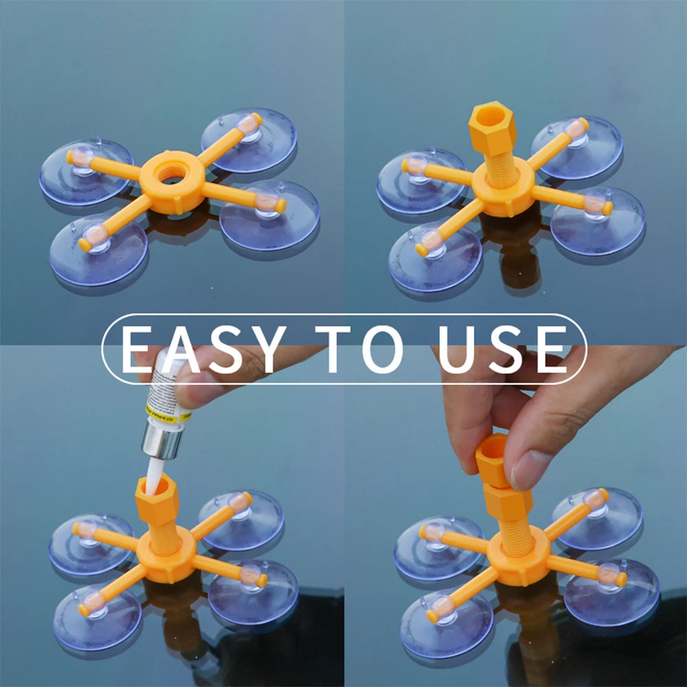 Windshield Repair Kit Quick Fix Cars Cracked Glass Windscreen Tool Resin Sealer DIY Autos Window Screen Polishing Hot