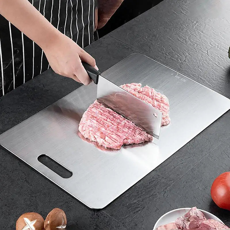 Titanium Cutting Board Lightweight Durable Kitchen Board Chopping Block Easy to Clean for Home Outdoor Camping Picnic