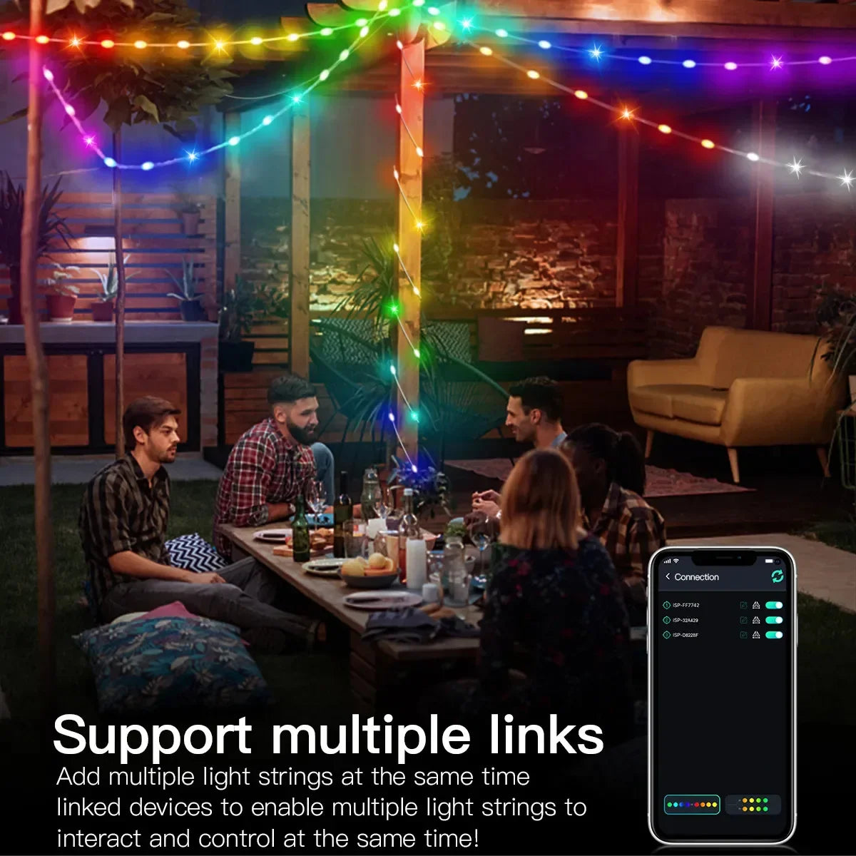 Bluetooth RGB USB String Lights