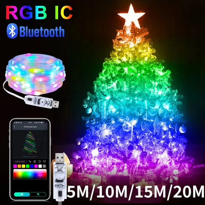 Bluetooth RGB USB String Lights